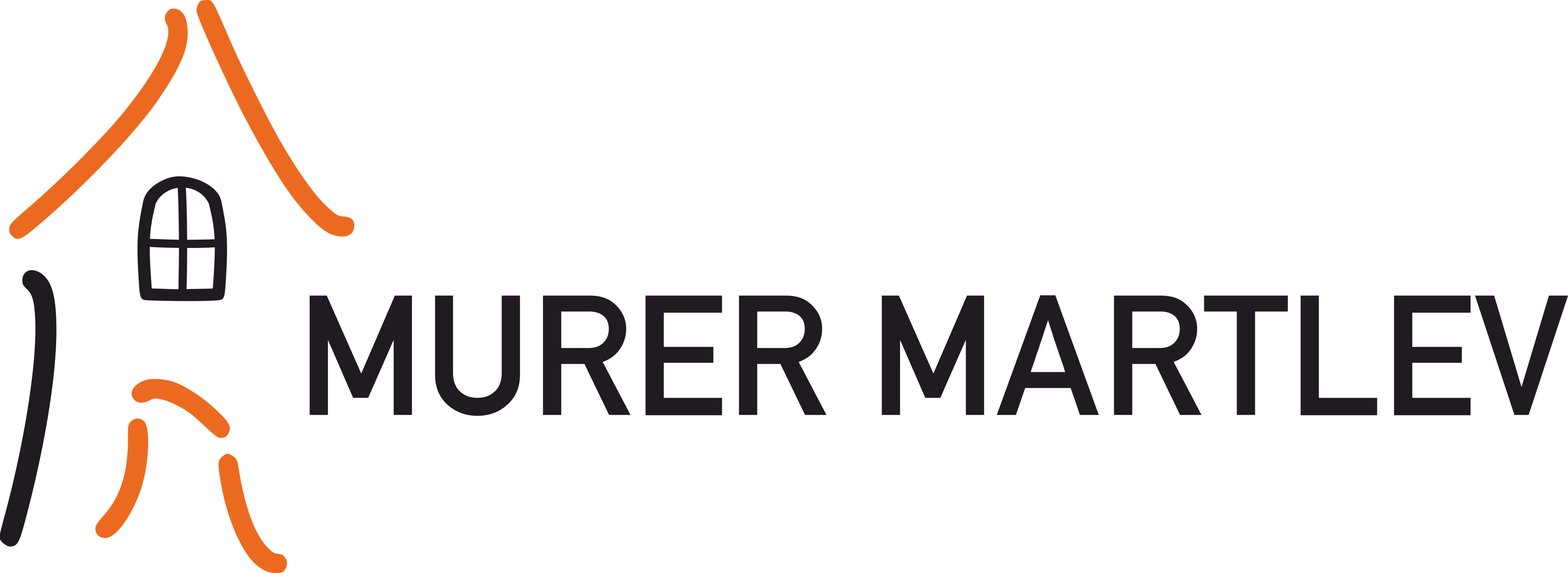 Murer Martlevs logo - designet af Stine Martlev Hemmingsen